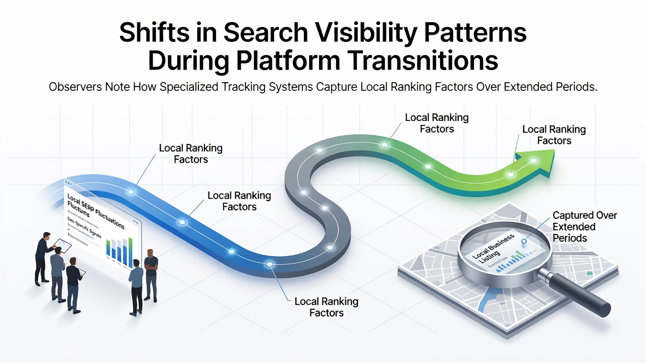 Shifts in Search Visibility Patterns During Platform Transitions: Observers Note How Specialized Tracking Systems Capture Local Ranking Factors Over Extended Periods